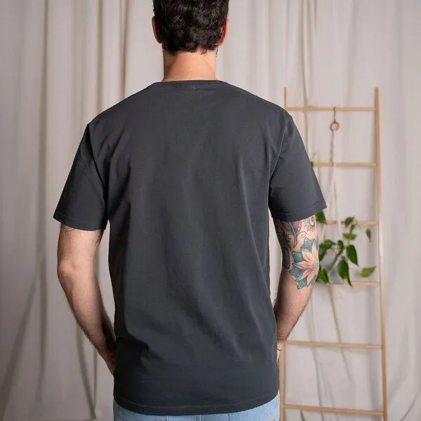 Vresh Clothing Vresh Clothing Vreddy - Regular T-Shirt aus Heavy-Jersey Biobaumwolle, Schwarz washed, – Produktbild 2 von 4