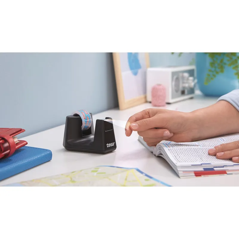 Tesa Tesa Tischabroller "SMART RECYCLED" inkl. 1 Klebeband "CLEAR RECYCLED" 10 m x 15 mm – Produktbild 1 von 3