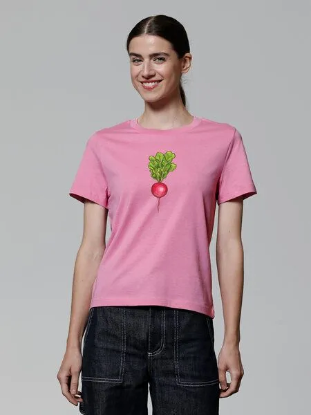 watapparel watapparel T-Shirt Frauen Radieschen, Bubble pink, – Produktbild 2 von 4