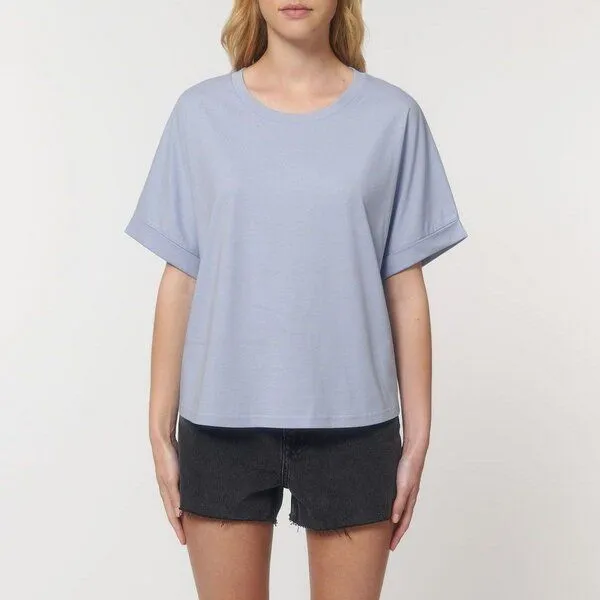 UNIPOLAR UNIPOLAR Oversized T-Shirt Modell: Comiso, Serene blue, – Produktbild 3 von 5