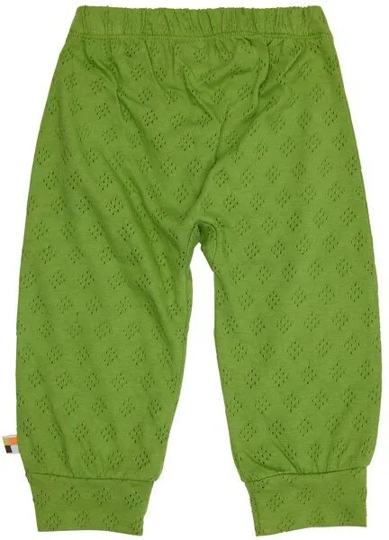 loud + proud loud + proud Baby & Kinder Hose Jacquard Strick, GOTS-zertifiziert, Grass(grün), – Produktbild 2 von 2