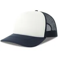 Atlantis Headwear Atlantis Headwear Damen / Herren Mesh Cap 15 Farben, Weiss/navy, – Produktbild 5 von 5