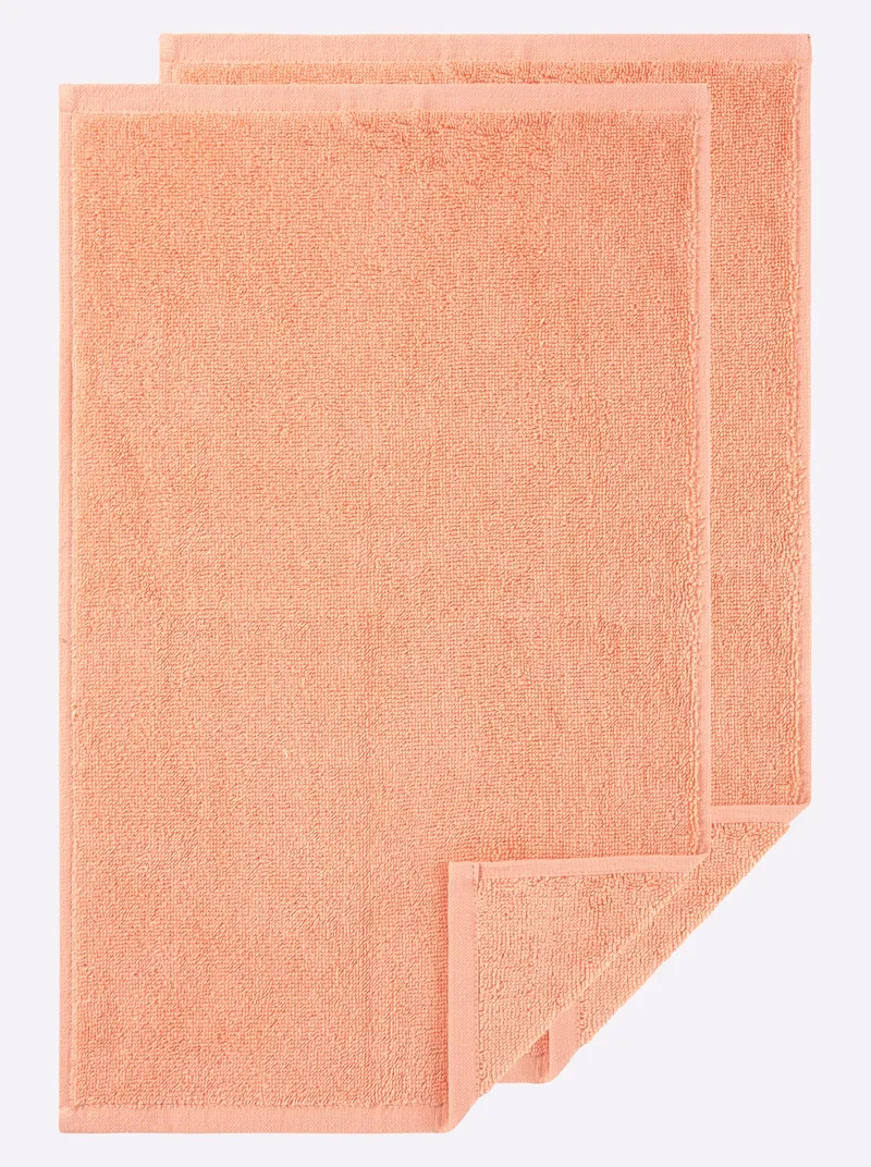 wäschepur Handtuch apricot, Apricot, – Produktbild 2 von 3