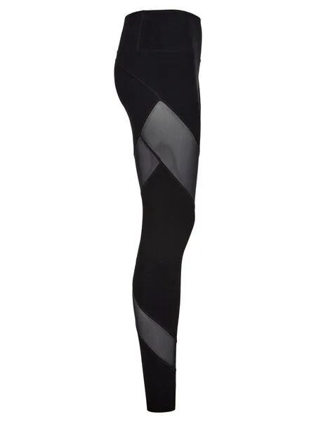 nice to meet me nice to meet me Energy Legging – Leggings mit Netzeinsätzen aus Bio-Baumwolle, Deep black, – Produktbild 3 von 4