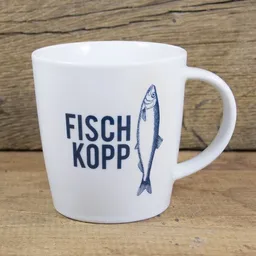 Bow & Hummingbird Bow & Hummingbird Großer Porzellanbecher Fischkopp – Produktbild 1 von 1