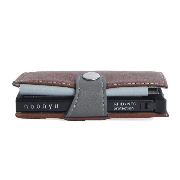 Margelisch Margelisch Kreditkarten-Minibörse noonyu single leather, Haselnut, – Produktbild 4 von 4