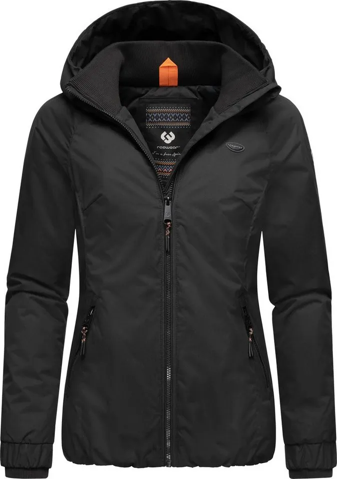 ragwear ragwear Winterjacke Dizzie Warm Wasserdichte Damen Jacke mit Kapuze, Schwarz, – Produktbild 5 von 5