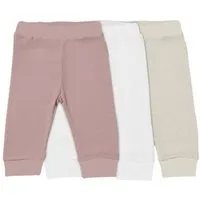 Biorganic Biorganic Waffle (3er Pack) Mehrfarbig Unisex, Baby Hose, GOTS-zertifiziert, Mehrfarbig, – Produktbild 1 von 1