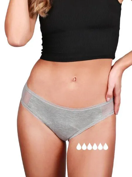 Taynie Ultra Periodenunterwäsche Biozidfrei 60°C Taynie Lady Ultra, Grau, – Produktbild 2 von 4