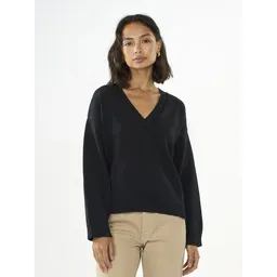 KnowledgeCotton Apparel KnowledgeCotton Apparel Strickpullover mit V-Ausschnitt aus Bio-Baumwolle – Produktbild 1 von 1