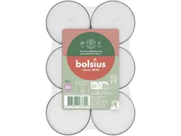 Bolsius Teelicht Bolsius Maxi-Teelichter weiß 8h 12er Pack – Produktbild 1 von 1