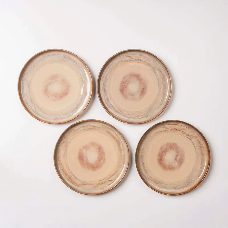 Gipfelstück Gipfelstück Nebelwald Dessertteller-Set, Steinzeug, Beige, – Produktbild 4 von 4