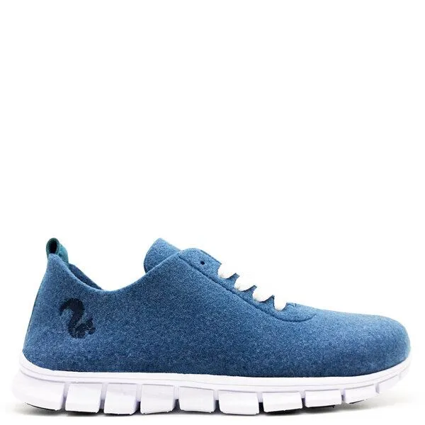 thies Superleichter, veganer Sneaker "thies ® PET" aus recycelten Flaschen, flexibel und bequem, Ocean (blau), – Produktbild 1 von 4