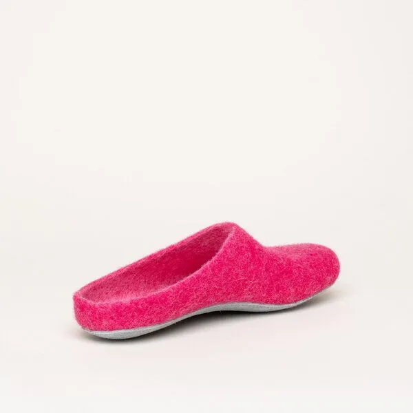 Magicfelt Magicfelt Filz-Hausschuh AP 701 aus 100% Merino-Wolle Pantoffeln für Damen & Herren mit Ledersohle, Pink, – Produktbild 6 von 6