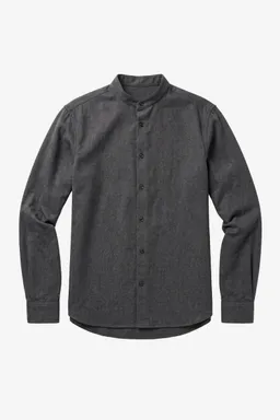 KnowledgeCotton Apparel KnowledgeCotton Apparel Herren vegan Hemd Arch Regular Flanell Dunkelgrau Meliert – Produktbild 1 von 1