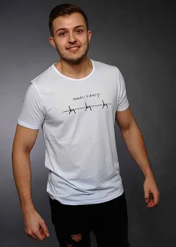 Human Family T-Shirt aus Bio-Baumwolle von Human Family Change Barbed – Produktbild 1 von 1