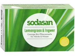 Sodasan Sodasan Feste Pflanzenölseife "Cream" Lemongrass & Ingwer, 100 g – Produktbild 1 von 1