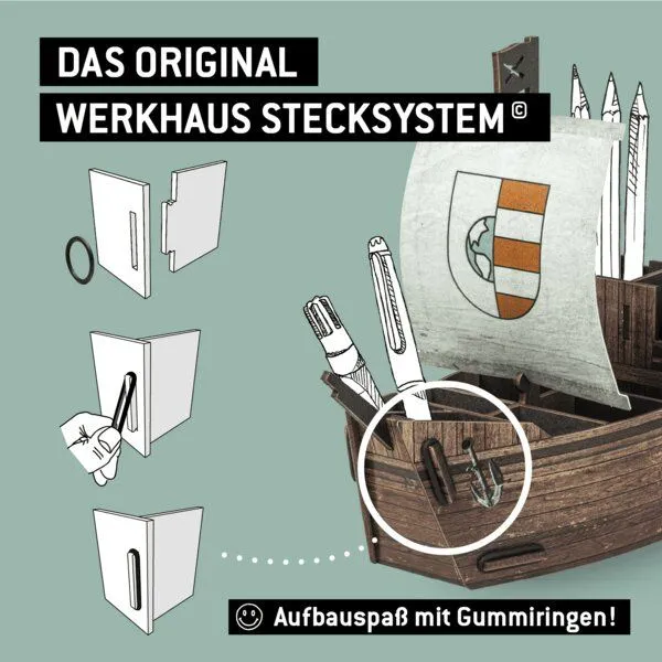 WERKHAUS WERKHAUS Stiftebox Segelschiff – Produktbild 4 von 5