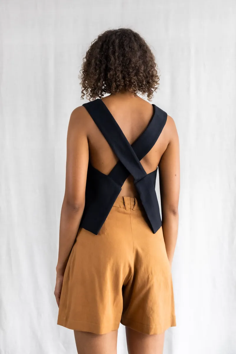 Jyoti - Fair Works Jyoti - Fair Works Damen vegan Top Pallavi Schwarz, Schwarz, – Produktbild 2 von 2