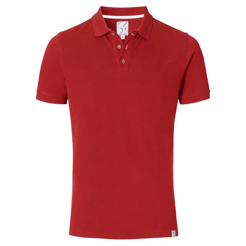 SKOT SKOT Herren vegan Polo, Rot, – Produktbild 2 von 2