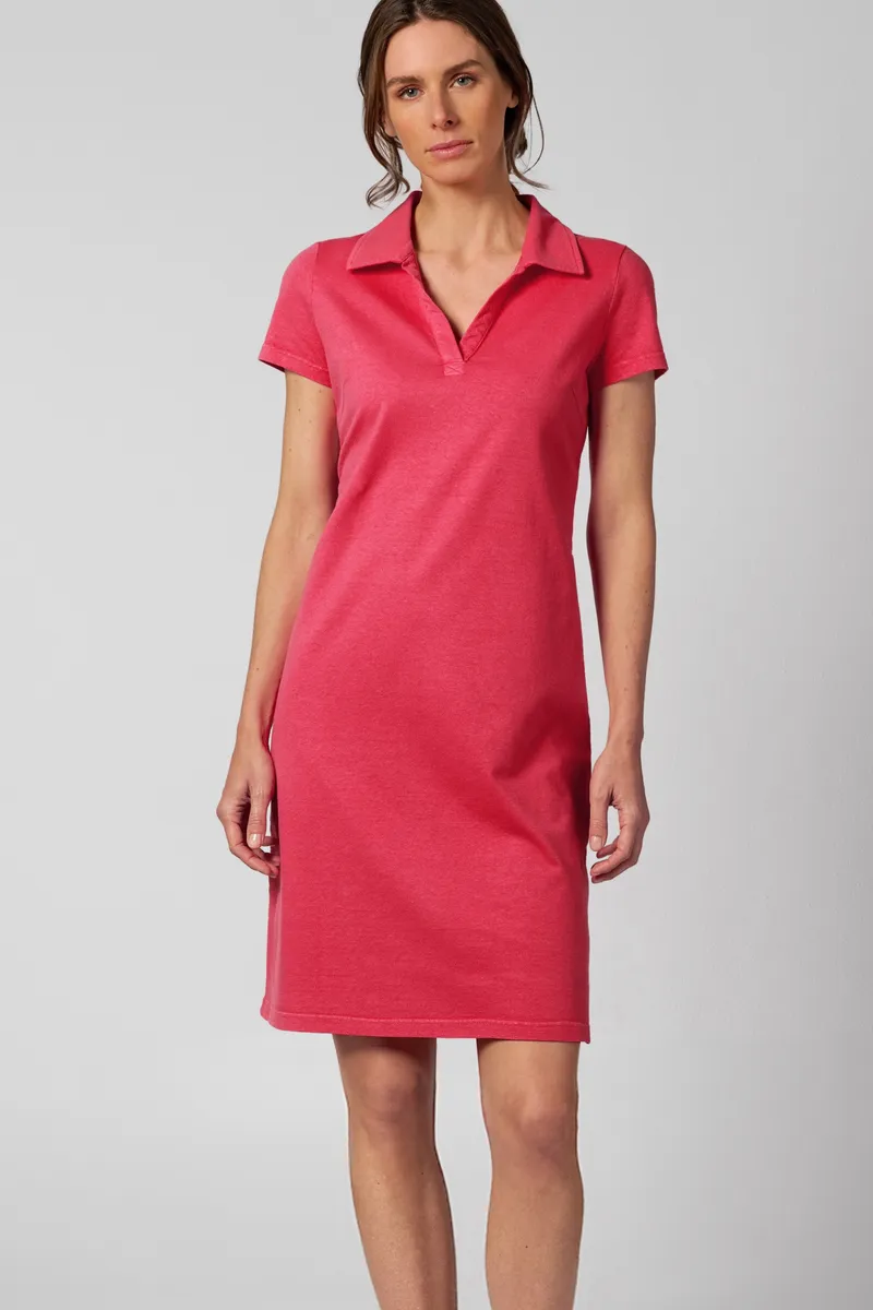 HempAge HempAge Damen vegan Kleid Timeless Summer Mit Flachem Kragen Magnolie, Rosa, – Produktbild 1 von 2