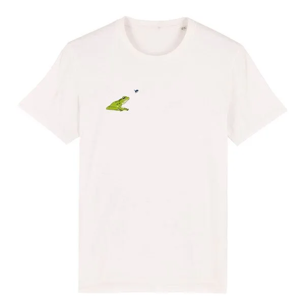 Spangeltangel Spangeltangel T-Shirt bedruckt, Frosch, nachhaltig, Biobaumwolle, Herren, Natur, Insekt, Beige, – Produktbild 1 von 3
