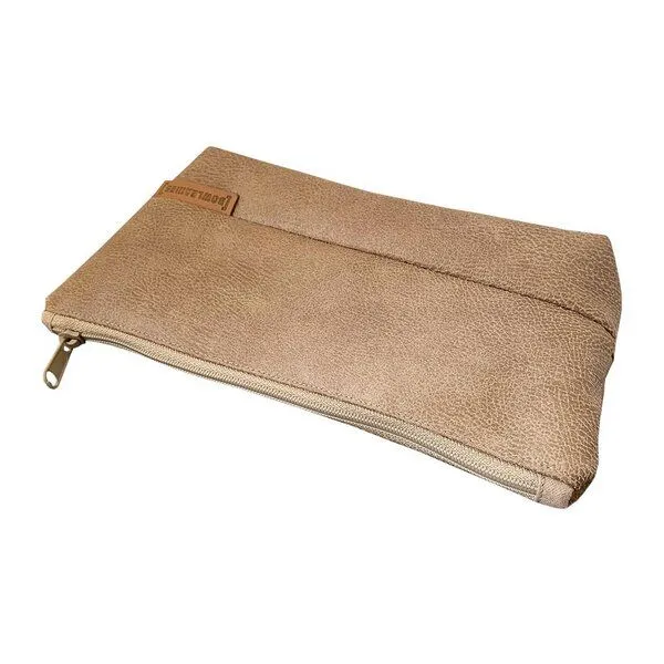 BOWLEANIES TASCHEN BOWLEANIES TASCHEN Kulturbeutel aus Lederfaserstoff, Hellbraun, – Produktbild 7 von 7