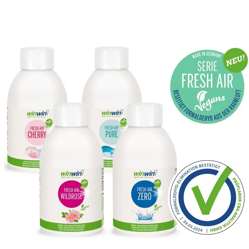 proVISION proVISION SET: FRESH AIR Vegans 'Cherry' ' Wildrose' 'Pure' 'Zero' Luftreinigungs-Konzentrat 250ml – Produktbild 1 von 1