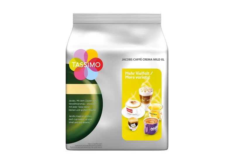 Tassimo Tassimo Kaffee Kapseln Jacobs Caffè Crema Mild XL T Discs 5 x 16 = 80 Getränke, (Packung, 5er Pack) – Produktbild 3 von 4