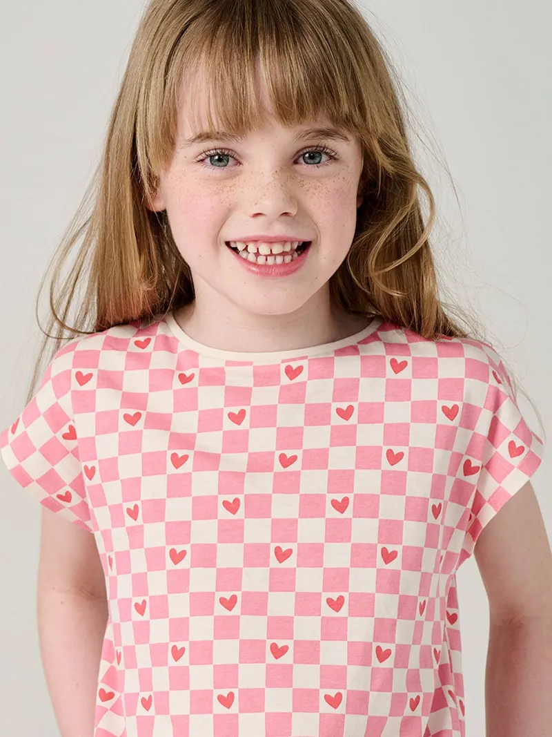 Vertbaudet Mädchen T-Shirt, Rosa, – Produktbild 1 von 4