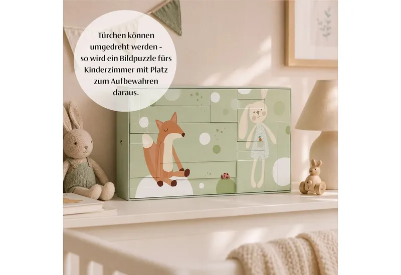 Mami-Countdown Adventskalender Adventskalender für Schwangere 2026 mit 24 Türchen – Limited Edition (Set), Für Mama & Baby, inkl. Online-Adventskalender, Schmuckfarbe wählbar, Silberfarben, – Produktbild 4 von 5