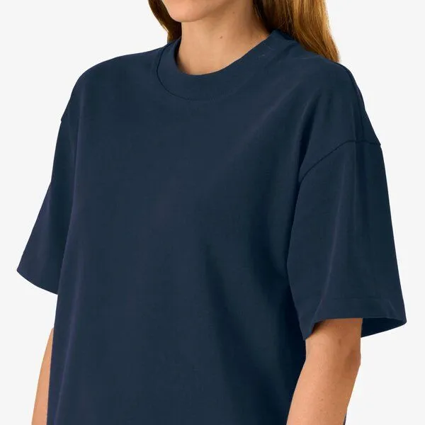 YTWOO YTWOO Heavy Weight Boxy T-Shirt, Navy, – Produktbild 4 von 4