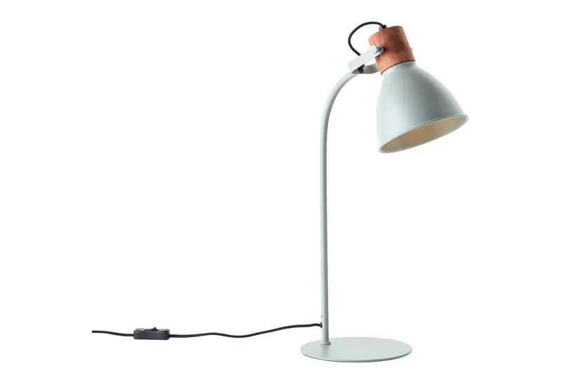 Brilliant Brilliant Tischleuchte Erena, ohne Leuchtmittel, Höhe 52 cm, E27, Metall/Holz, Grün, – Produktbild 3 von 4