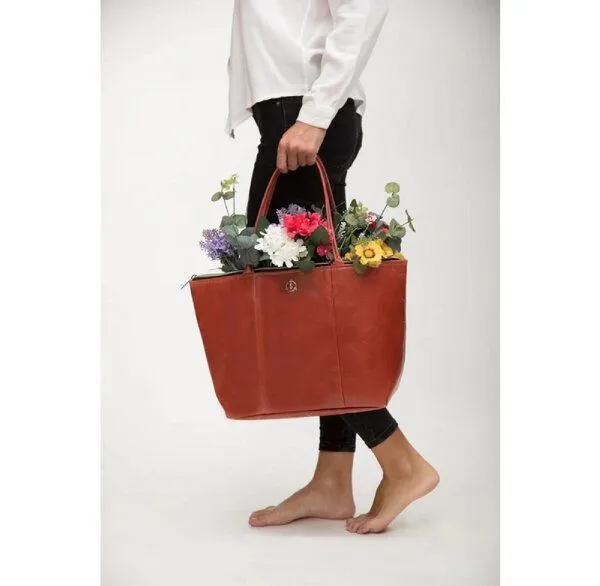 Smateria Smateria IKI Daydreamer L Schultertasche, Terrakotta-rot (rot), – Produktbild 3 von 3
