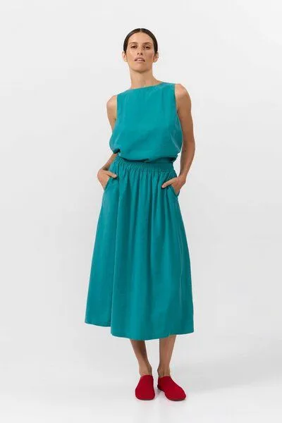SUITE13LAB Suite13lab Damen-Midirock ADAJA, Teal(blau), – Produktbild 1 von 4