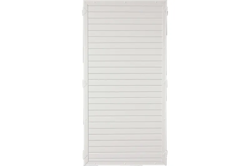 woodstore24 Sichtschutzzaun Kunststoff weiß 90 x 180 cm (Serie Juist) – Produktbild 1 von 1