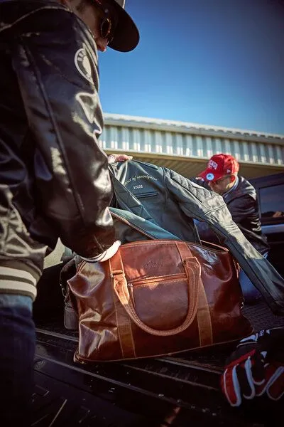 Alpenleder Alpenleder Reisetasche ALABAMA, Cognac, – Produktbild 3 von 4