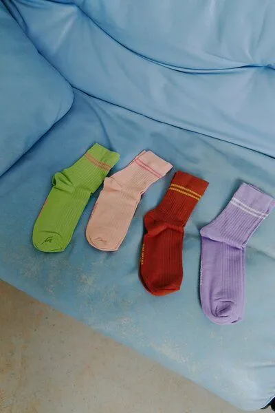 Jutelaune Jutelaune Greenish Stripe Socks, Grün, – Produktbild 2 von 4