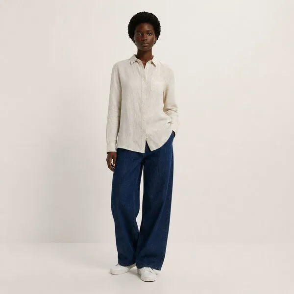 YTWOO YTWOO Damen Leinenbluse, Linen, – Produktbild 3 von 4