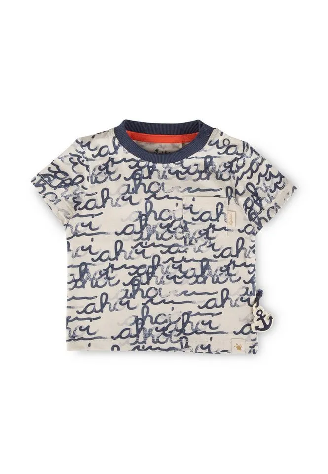 sigikid sigikid T-Shirt Ahoi Little Pirate für Babys Jungen (1-tlg), Beige, – Produktbild 1 von 4
