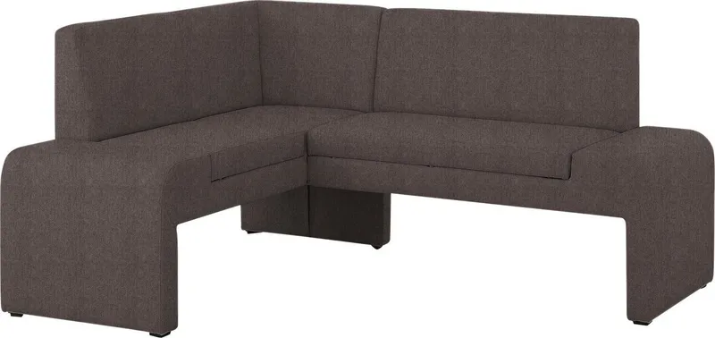 Home affaire Eckbank Bologna, in 2 Größen (langer Schenkel 180 oder 200 cm), verschiedene Qualitäten, Braun, – Produktbild 2 von 5