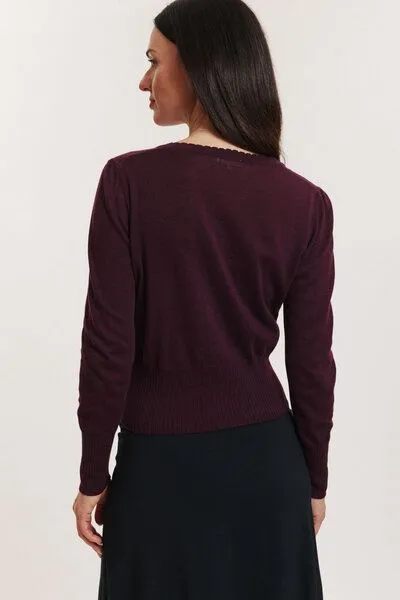 Tranquillo Tranquillo Cardigan Linaa aus Biobaumwolle - winetasting – Produktbild 6 von 6