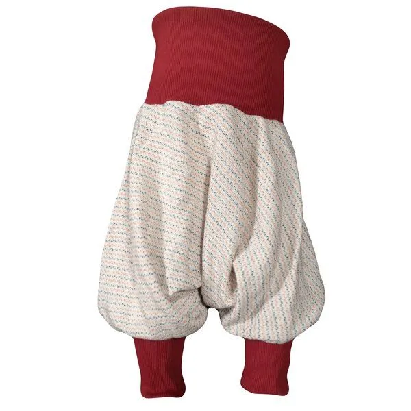 liebewicht liebewicht leichte Pumphose weiß rot blau gemustert aus Biobaumwoll Sweat, Blue, – Produktbild 3 von 8