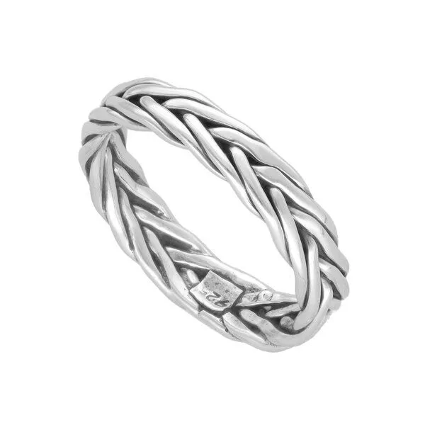 pakilia pakilia Silber Ring geflochten Fair-Trade und handmade – Produktbild 3 von 4