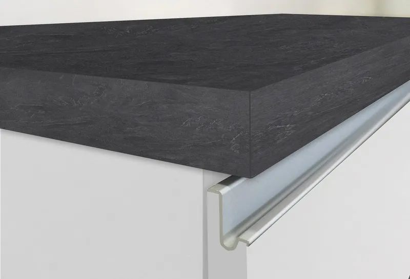 KOCHSTATION Kücheninsel KS-Sole, Breite 125 cm, mit 2 Türen, Weiß, – Produktbild 6 von 8