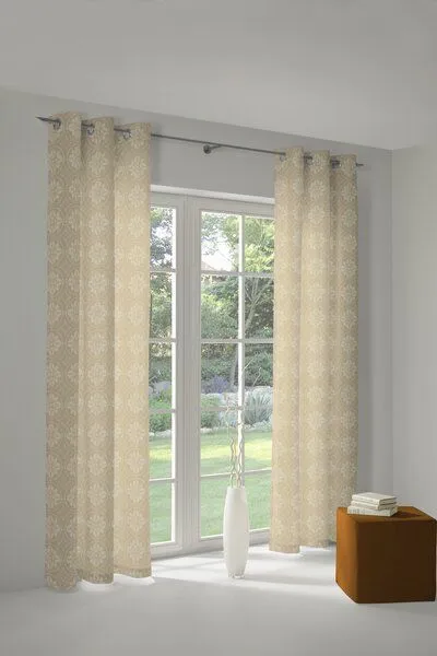 Nature by Adam Nature by Adam Vorhang aus 100% Bio-Baumwolle - Made in Germany - Romantic Puligny Light, Beige, – Produktbild 5 von 7