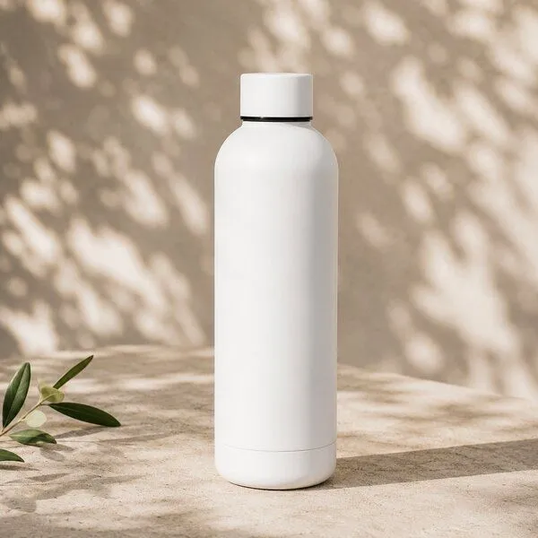Good To Give Good To Give Nachhaltige Aluminium Trinkflasche – Thermoflasche & Isolierflasche (500 ml), Weiss, – Produktbild 1 von 4