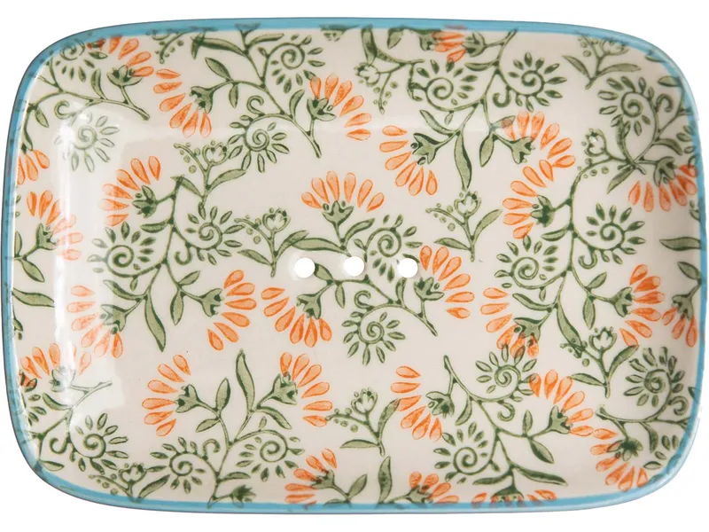 Tranquillo Tranquillo Seifenschale Floral, Grün, – Produktbild 3 von 6