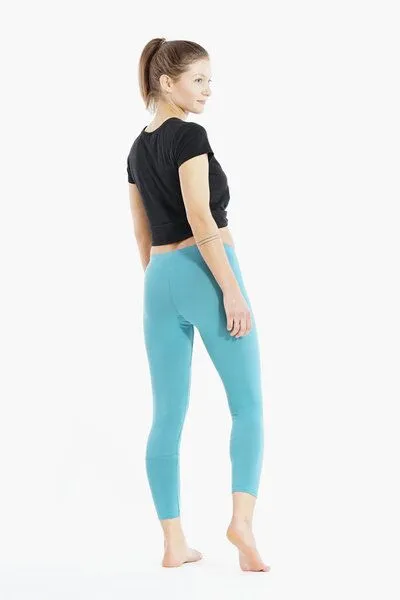 YOIQI YOIQI Yoga Leggings aus Bio-Baumwolle 7/8 Länge, Cyan(petrol), – Produktbild 2 von 2