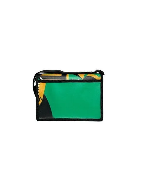 DEMANO DEMANO Kleine Schultertasche aus Recycelte Bannern Universitat XS, Grün, – Produktbild 3 von 4